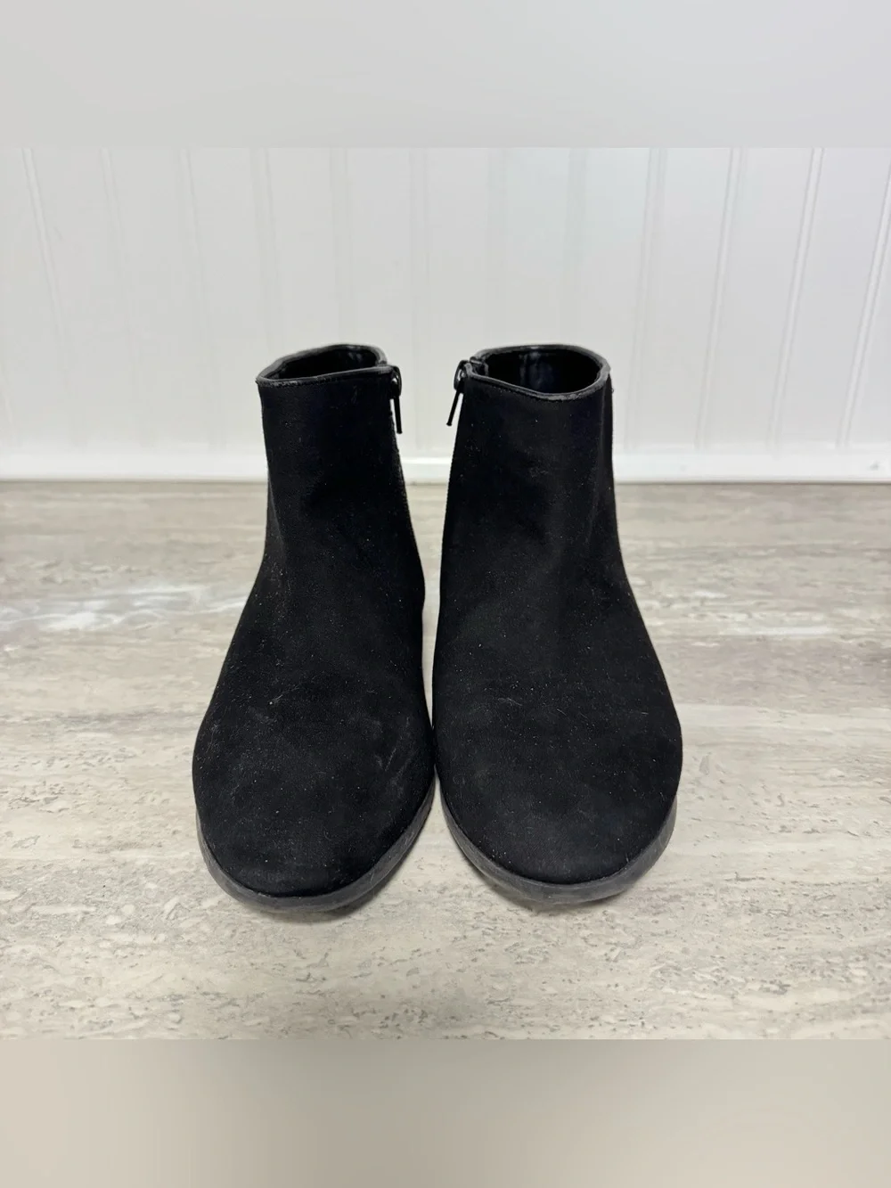 J Crew Crewcuts Girls Kids 5 Glitter Back Ankle Boots Side Zip Cushioned